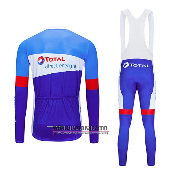 Abbigliamento Direct Energie 2019 Manica Lunga e Calzamaglia Con Bretelle Blu Bianco - Clicca l'immagine per chiudere